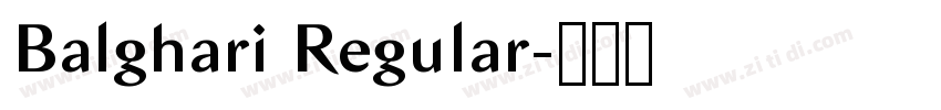 Balghari Regular字体转换 Balghari Regular字体转换